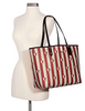 Coach Reversible City Tote With Stripe Star Print