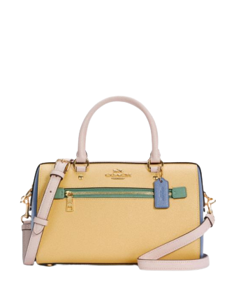 Coach color block satchel Clearance