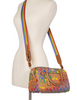 Coach Rowan Satchel in Rainbow Signature Print Canvas