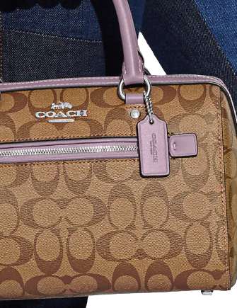 Coach Rowan Satchel In Signature Canvas