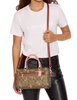 Coach Rowan Satchel In Signature Canvas With Dancing Kitten Print