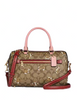 Coach Rowan Satchel In Signature Canvas With Dancing Kitten Print