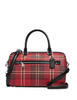 Coach Rowan Satchel With Tartan Plaid Print