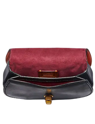 Saddle belt bag in colorblock signature canvas sale