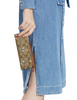 Coach Slim Wallet In Signature Canvas With Cat Mittens Print