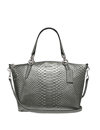 Coach Small Python Embossed Kelsey Satchel