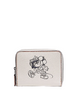 Coach Small Zip Around Wallet With Minnie Mouse Motif