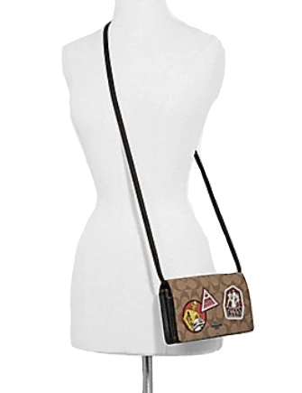 Coach Star Wars X Hayden Foldover Crossbody Clutch in Signature with  Patches