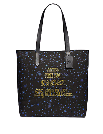 Coach Star Wars X Tote With Starry Print and Scroll Print
