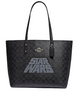 Coach Star Wars X Town Tote With Signature Canvas Glitter Logo Motif
