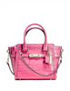 Coach Swagger 21 In Exotic Croc Embossed Leather
