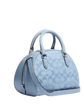 Coach Sydney Satchel In Signature Chambray Brixton Baker