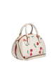 Coach Sydney Satchel With Heart Cherry Print