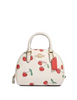 Coach Sydney Satchel With Heart Cherry Print