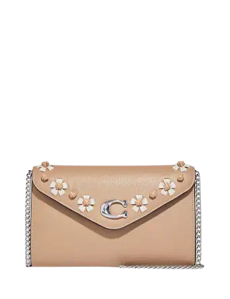 Coach Tammie Clutch Crossbody With Floral Whipstitch