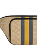 Coach Thompson Belt Bag In Signature Jacquard With Varsity Stripe