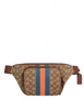 Coach Thompson Belt Bag In Signature Jacquard With Varsity Stripe
