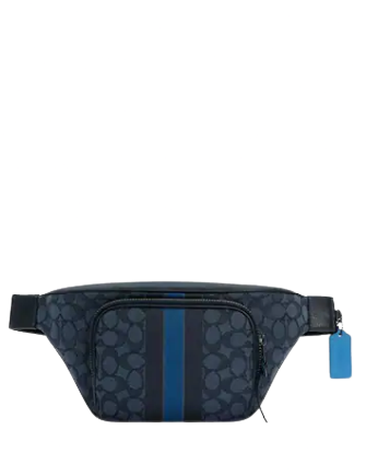 Coach Thompson Belt Bag In Signature Jacquard With Varsity Coach Thompson Belt Bag In Signature Jacquard With Varsity