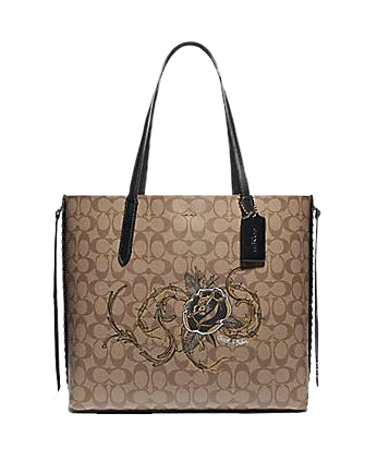 Coach Tote in Signature Canvas With Chelsea Animation