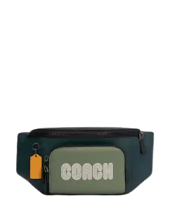 Coach Track Belt Bag In Colorblock With Coach Patch
