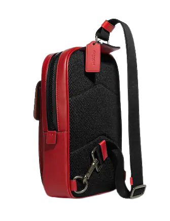 Coach Track Pack In Colorblock Signature Canvas Brixton Baker