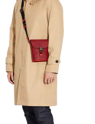 Coach Track Small Flap Crossbody With Quilting