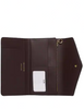 Coach Travel Envelope Wallet In Signature Canvas With Fairytale Rose Print
