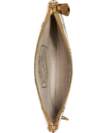 Coach Turnlock Pouch 26 With Rainbow Signature Badge