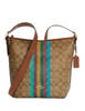 Coach Val Duffle In Signature Canvas With Stripe