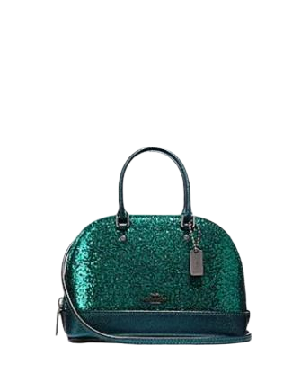 COACH グリッターミニバッグ Coach Crimson Glitter Micro Mini Sierra Bag F22891 MSRP