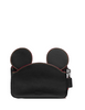 Coach Wristlet in Glove Calf Leather With Mickey Ears
