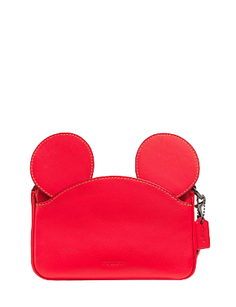 Coach Wristlet in Glove Calf Leather With Mickey Ears