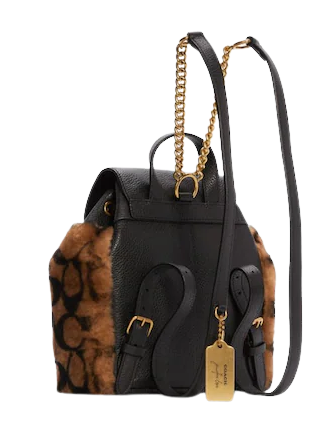 coach backpack jlo Coach X Jennifer Lopez Pennie Backpack 22 In Signature Shearling