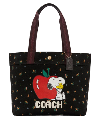 Coach X Peanuts Tote With Snoopy