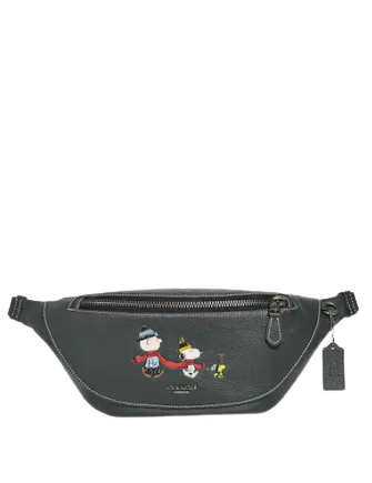 ☆COACHxPEANUTS☆MINI WARREN BELT BAG WITH CHARLIE BROWN COACH® Outlet | Warren Mini Belt Bag In Signature Jacquard