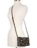 Coach Zip Top Crossbody In Signature Canvas With Vintage Mini Rose Print
