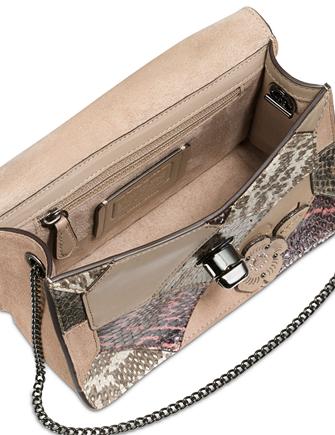 Coach Bowery Crossbody In Patchwork Snake