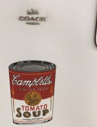 Coach Leather City Tote With Campbell's Soup Motif