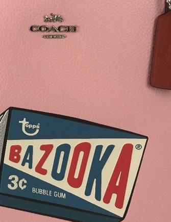 Coach City Tote With Bazooka Motif