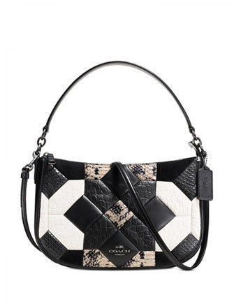 Coach Canyon Quilt Chelsea Crossbody in Exotic Embossed Leather