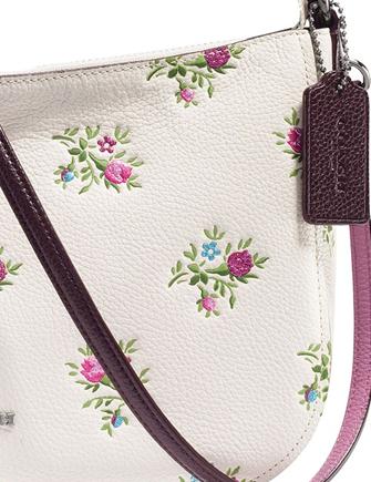 Coach Chelsea Crossbody with Cross Stitch Floral Print