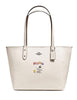 Coach Peanuts City Zip Tote in Refined Natural Pebble Leather with Snoopy