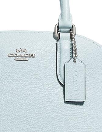 Coach Quinn Satchel in Polished Pebble Leather