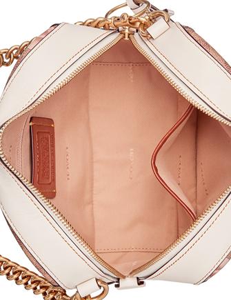 Coach Signature Rose Print Camera Bag