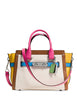 Coach Swagger 27 Carryall in Rainbow Colorblock Leather