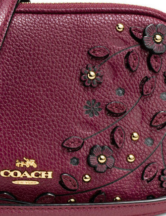 Coach Willow Floral Crossbody Clutch in Pebble Leather