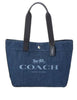 Coach Denim Tote With Horse and Carriage