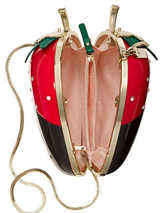 Kate Spade New York Creme de la Dipped Strawberry Clutch