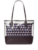 Kate Spade New York Ash See-through Geo Bird Large Triple Compartment Tote