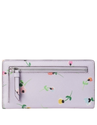 Kate Spade New York Cameron Floral Ditsy Large Slim Bifold Wallet